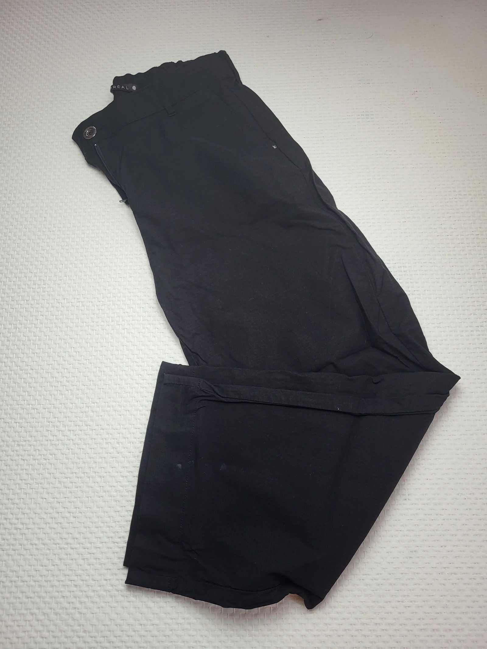 Pantalon fluide noir taille élastique léger Bréal – Taille 42 (XL)